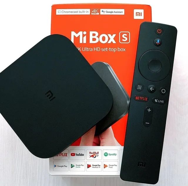Xiaomi Mi Box S controle de voz 4K 8GB preto com 2GB de memória RAM - Foto 2