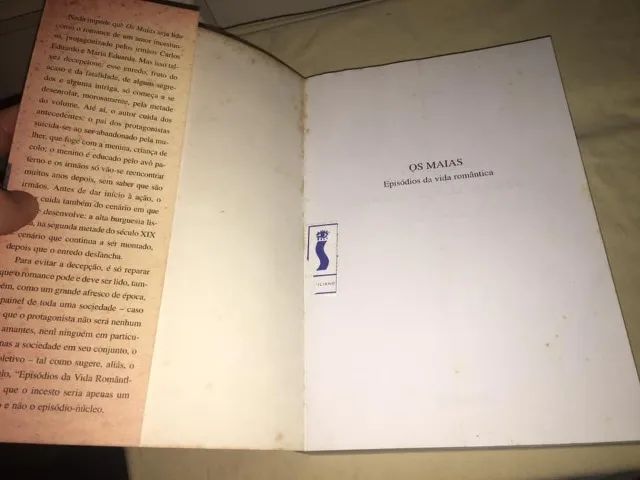 Livro Os Maias Episódios Da Vida Romântica Eça De Queirós Usado bom estado conforme fotos - Foto 4