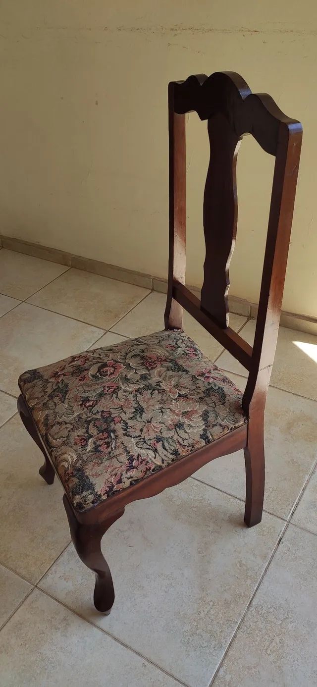  Cadeira em estilo Provençal Chipandelle Em Madeira E Gobelin - Foto 2