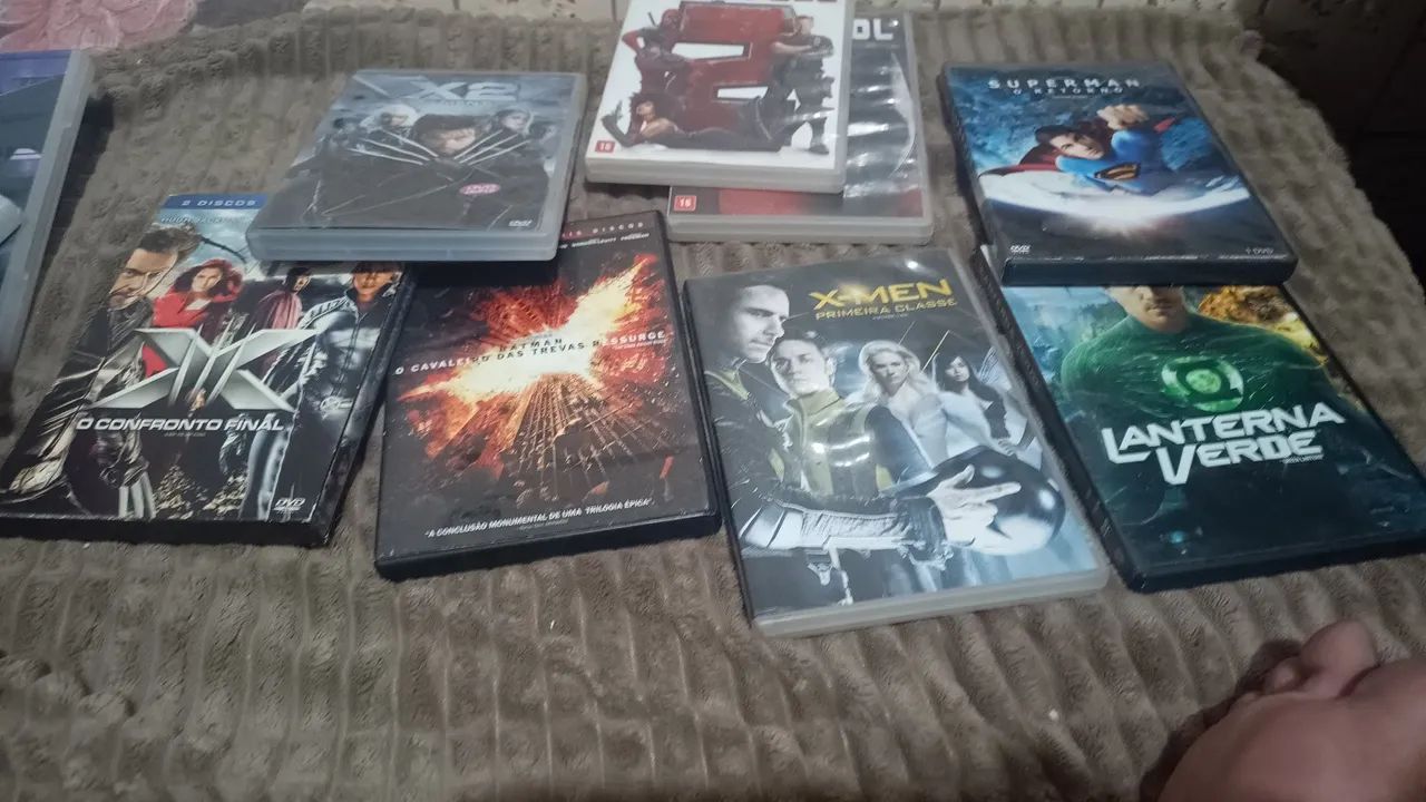 Lote de 11 DVDs Marvel e DC originais