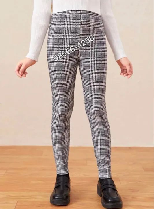 Calça Legging Infantil Xadrez  - Foto 2