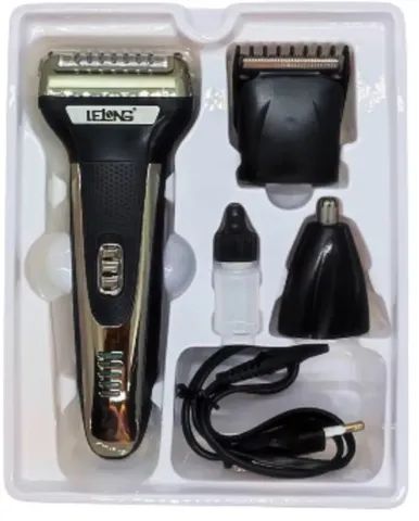 maquina 3em 1 barbeador eletrico recarregavel le-5210 lelong - Foto 2