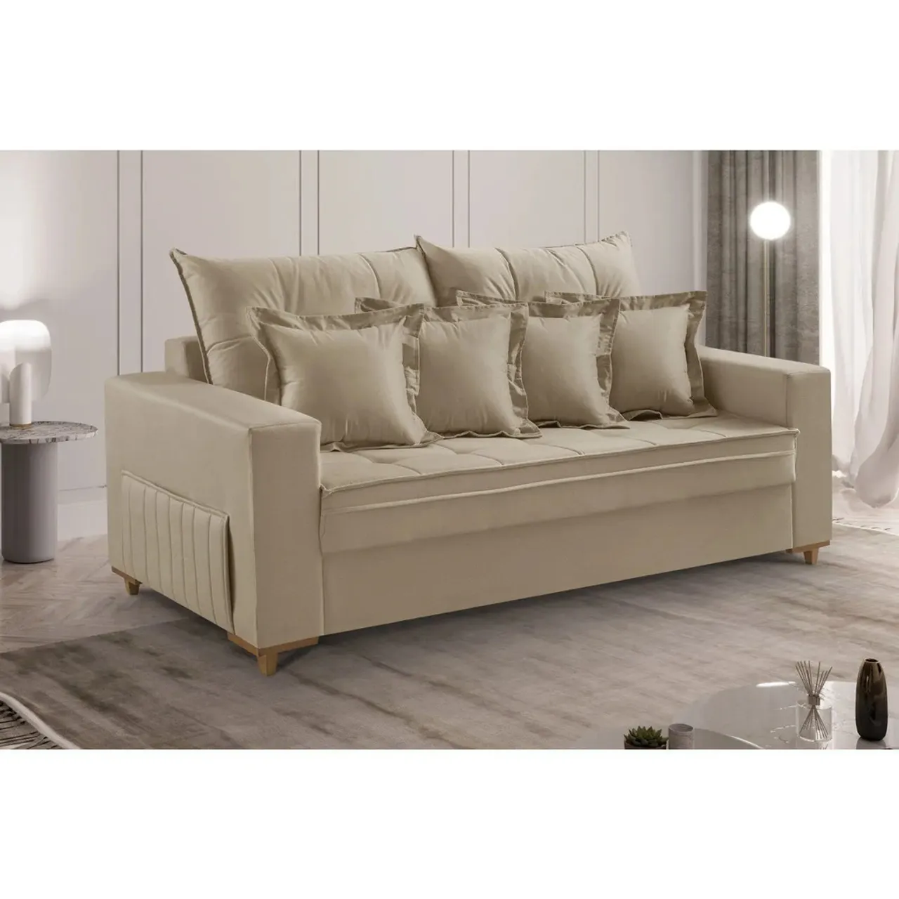 Sofá Lirio 3 lugares Home Design p65