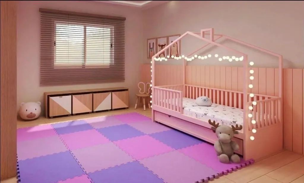 Tapete EVA para brincar - 12 peças - colorido - Foto 4