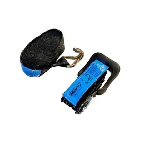 Conjunto Cinta de Amarração com Catraca com Gancho Tipo J 1500kg 35mm 6m Preto Mave - Foto 4