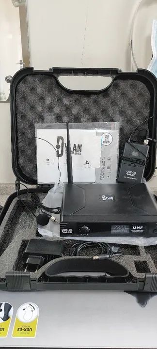 Microfone Sem Fio de lapela UHF Dylan UDX-03 Multi - Foto 2