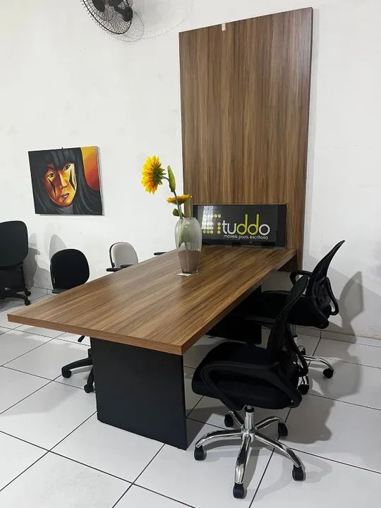 Mesa reunião e painel