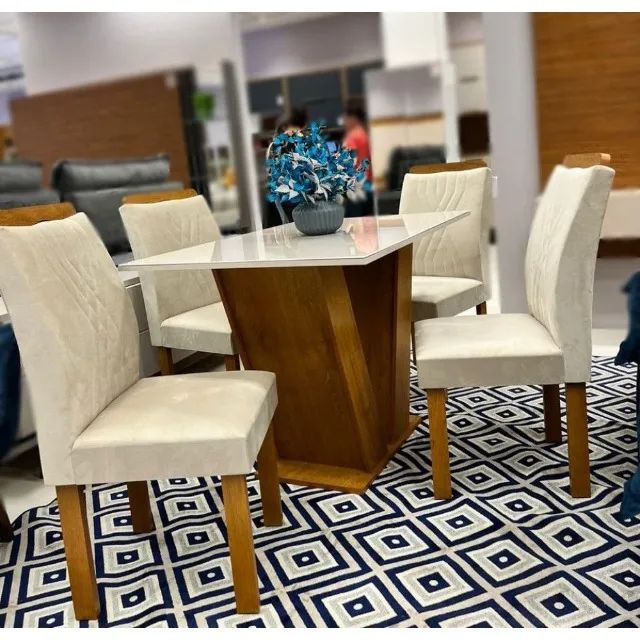 Mesa 4 Cadeiras Cometa - Foto 3