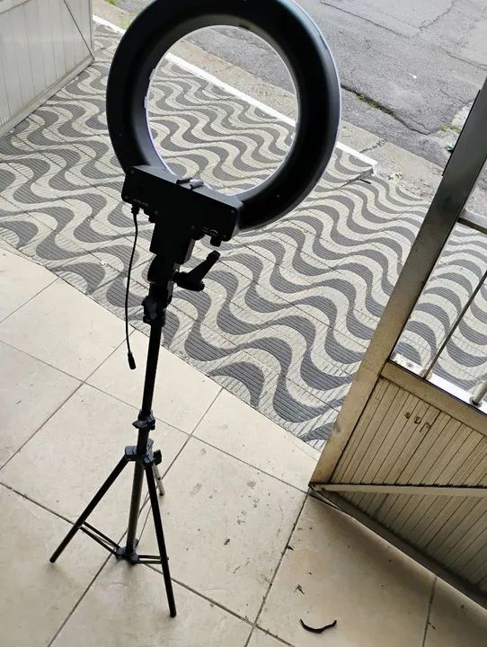 Ring light  com tripé com cabo e fonte - Foto 5