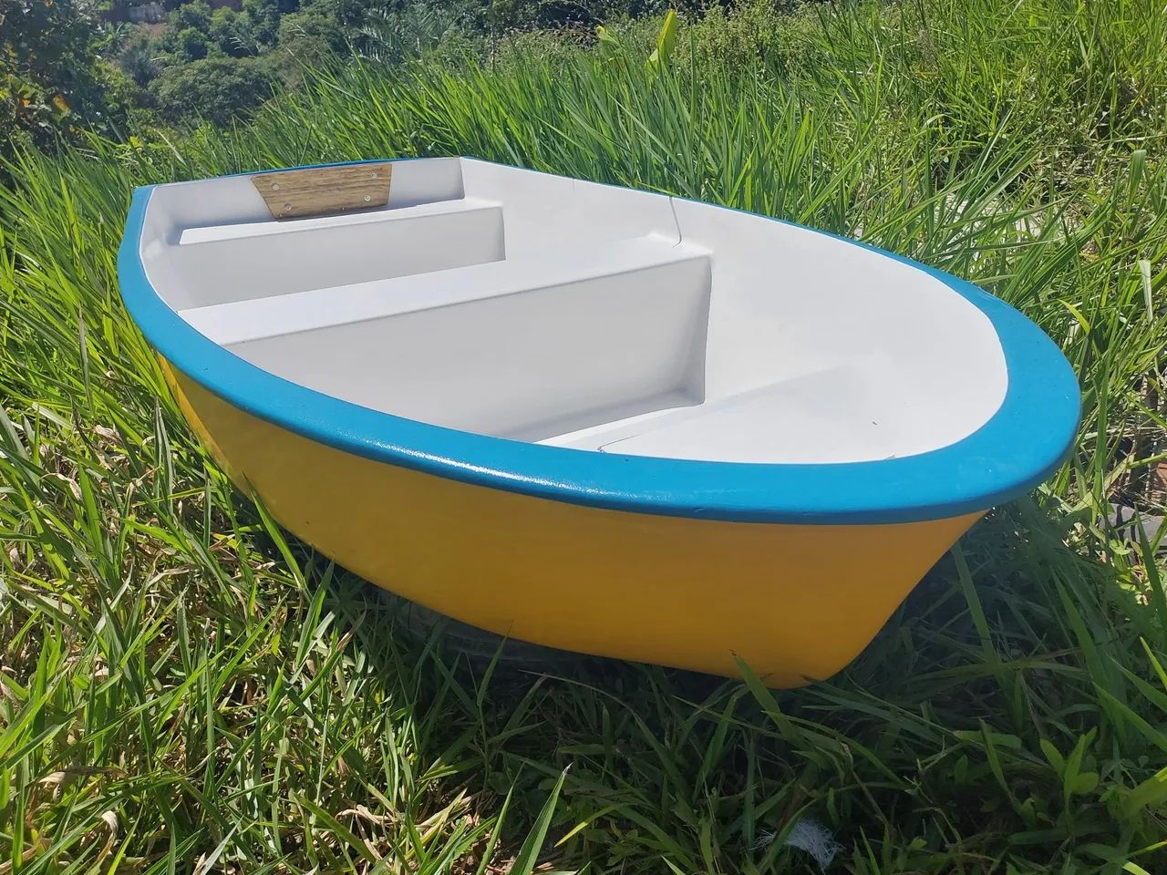 Barco Casco Duplo de 2,25m para 2 Pessoas - Fibra de Vidro com Garantia de 5 Anos