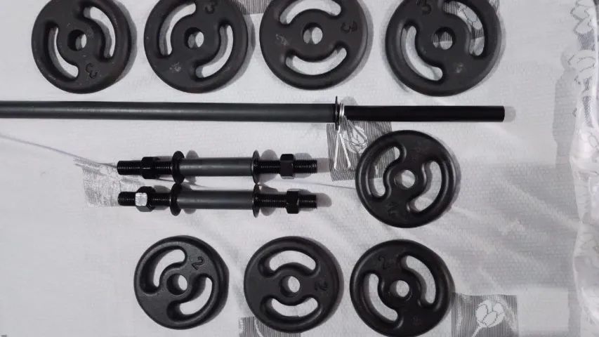 barras maciça e anilhas  - Foto 3