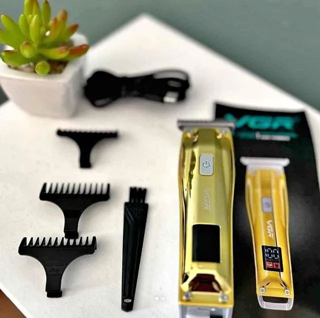 Máquina de cortar cabelo e barba vgr , acabamento , barbeador elétrico - Foto 3