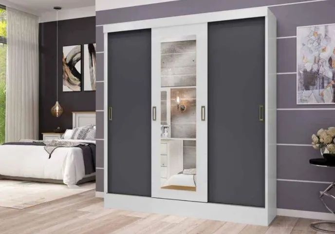 Double Wardrobe Made of MDF, 1.80 m, New