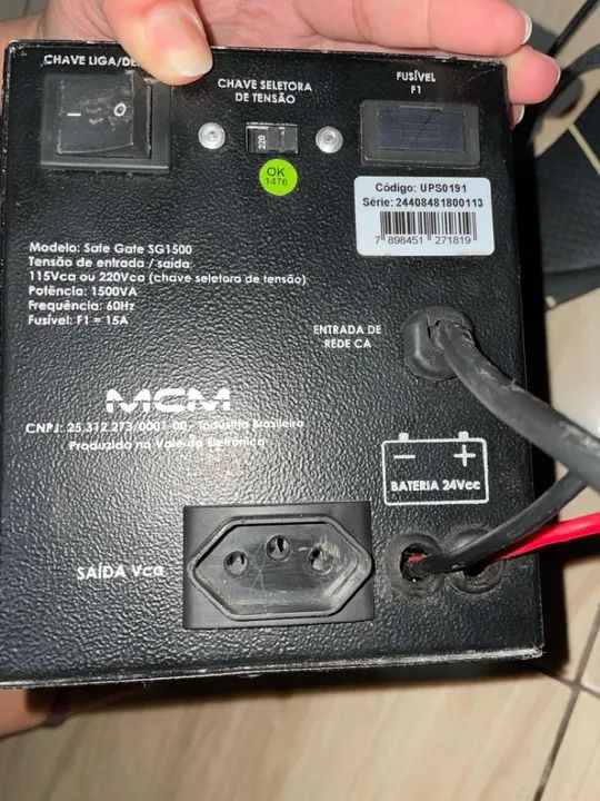 Nobreak Safe Gate Flash P/motores - Foto 3