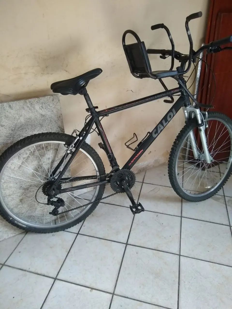 Bicicleta Caloi Mountain Bike com Cadeirinha - Foto 5
