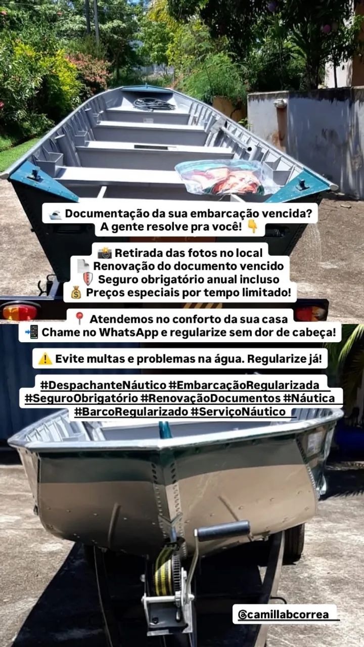 Renovação documento barco bote lanche arrais cir jet ski 