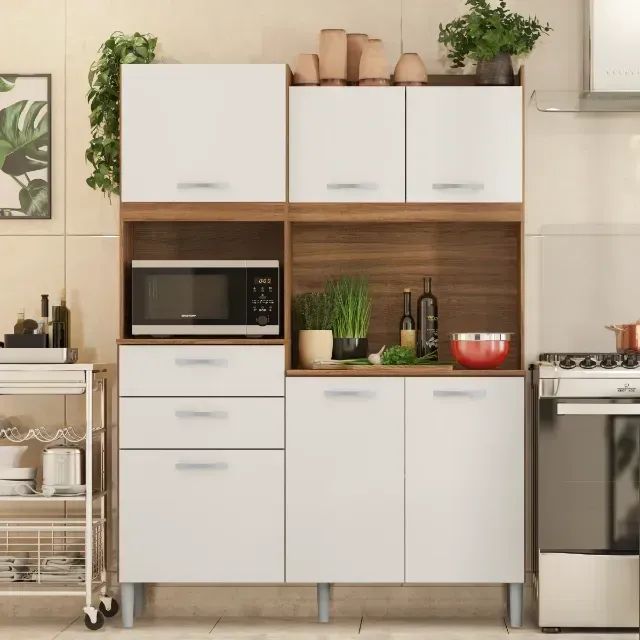 Armário de cozinha harmonia amendola branco