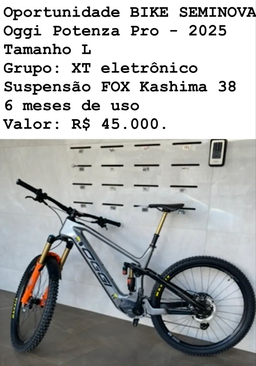 Bike elétrica OGGI POTENZA PRO 2025