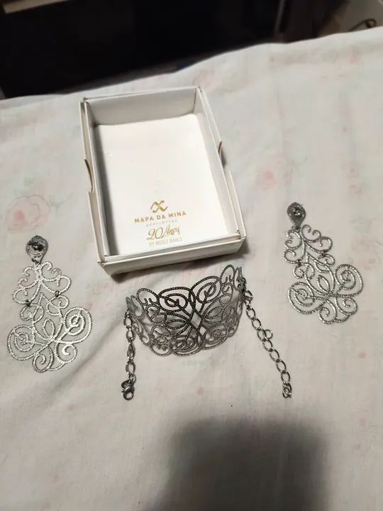 Conjunto Pulseira/Bracelete+ Brincos - Foto 3