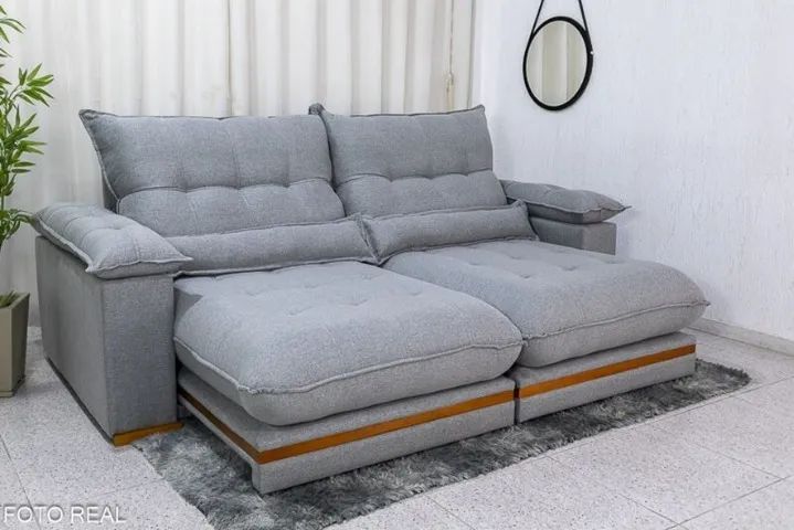 Sofá Retrátil e Reclinável Ibis 2,30m    Pague na Entrega! - Foto 2