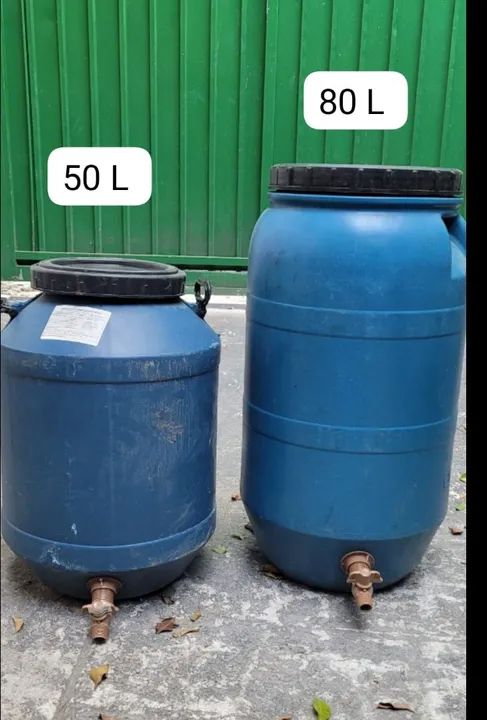 Tanques de água 50L e 80L com Torneira ou sem Torneira 