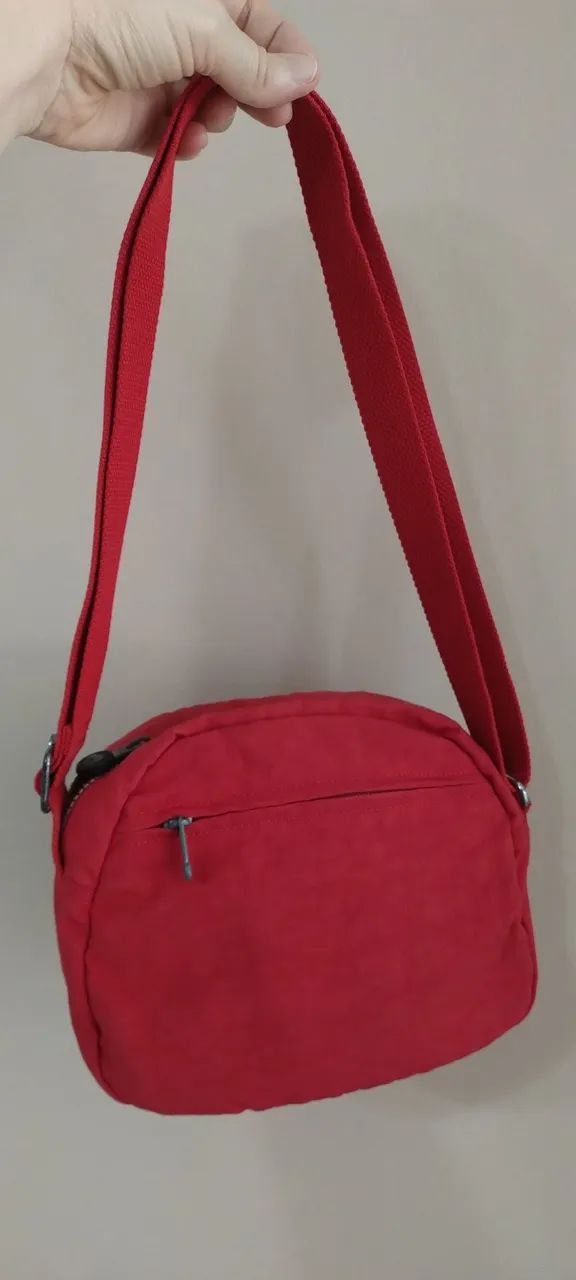 Bolsa de lado vermelha Kipling original  - Foto 2