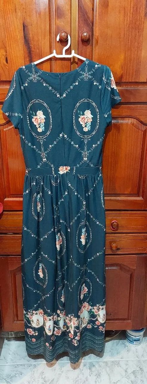 Vestido Floral Azul - Tamanho M - Foto 2