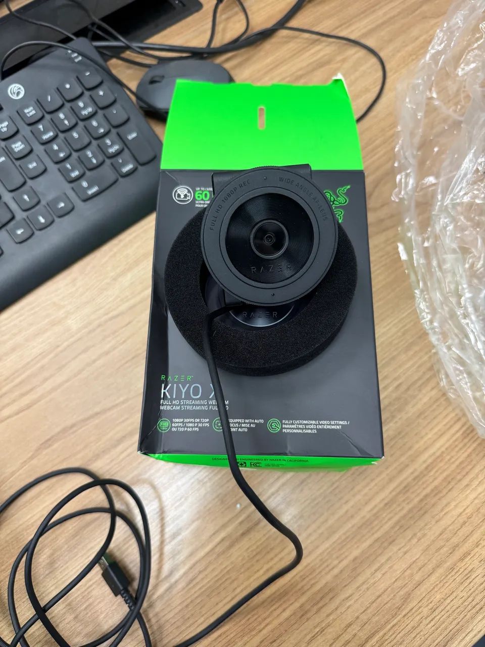 Webcam Razer Kiyo X - Full HD 1080p Streaming Gamer 
