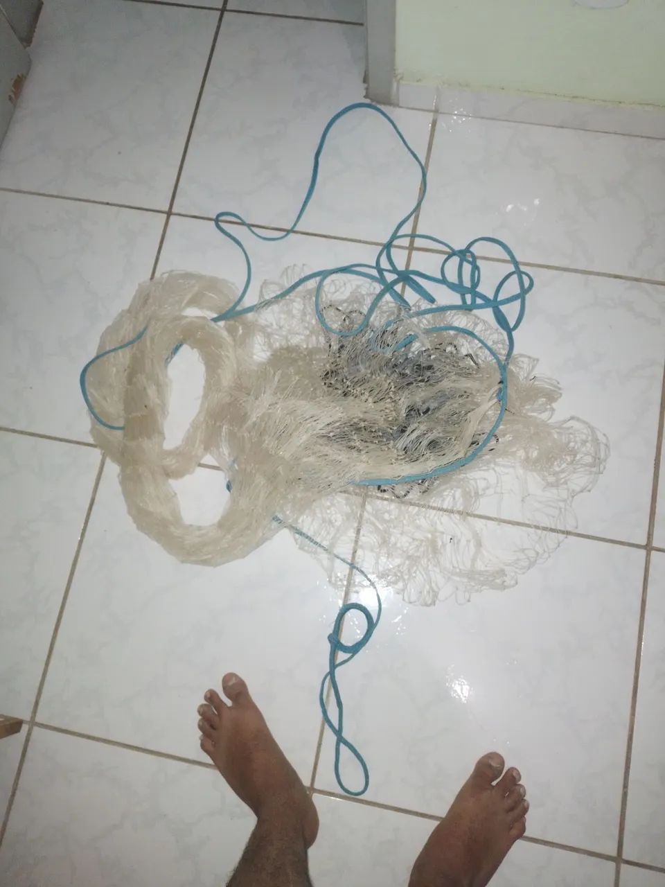 Tarafa artesanal 3 metros de altura fiu 0.50 malha 4 dedos 