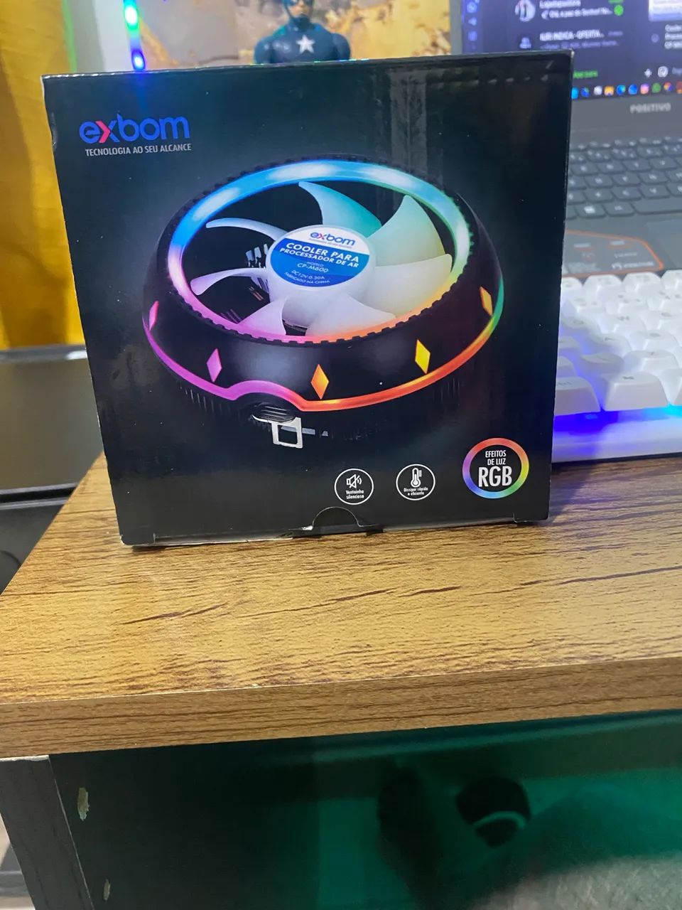 Cooler Universal Led Rgb Pc Processadores Intel E Amd CP-M600