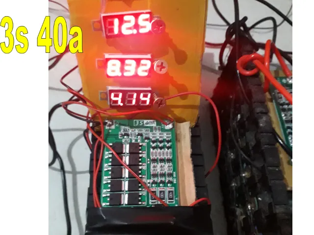 Placa Proteção Bms 3s 40a Balanceamento E Carregador