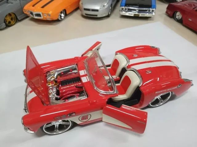 Miniatura Corvette 1957 1/24 Maisto Racing #2e09 - Foto 3