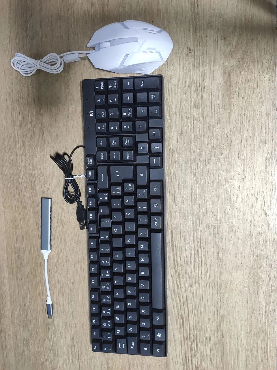 Kit mobilador para celular completo teclado+mouse Gamer RGB+hub