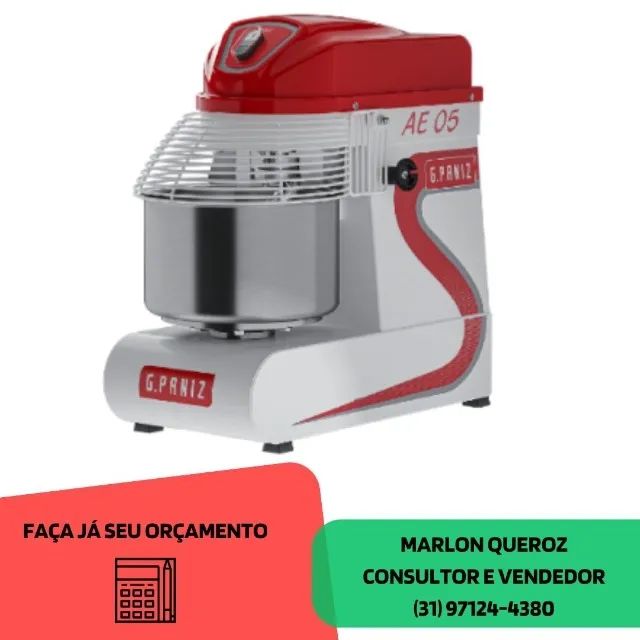 Amassadeira Espiral 5 Quilos G-Paniz Nova