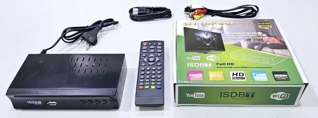 Conversor Digital Receptor ISDBT Full HD com Wi-Fi