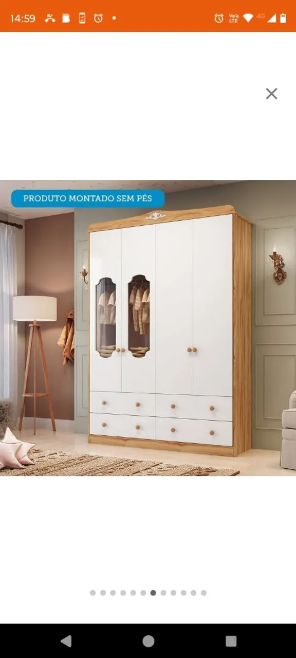 Guarda-roupa bebê -novo