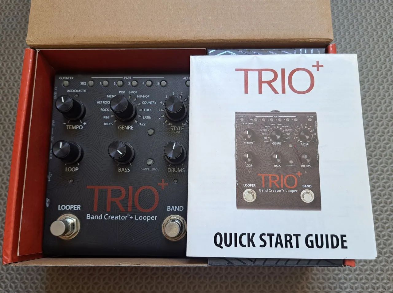 Pedal Guitarra Digitech Trio + Band Creator + Looper