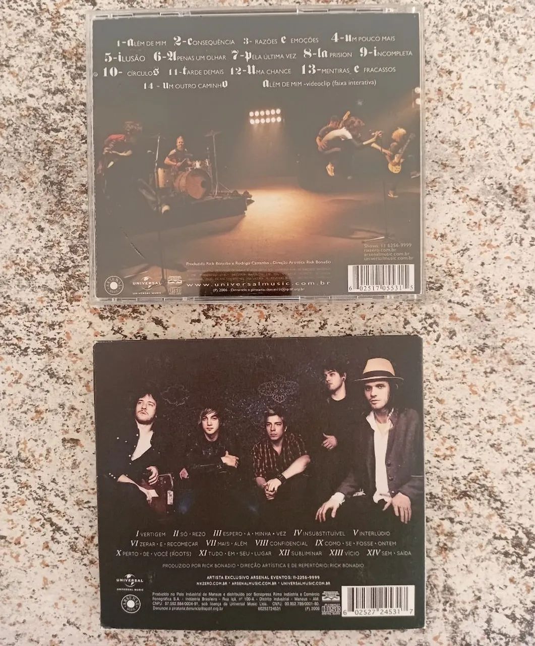 CDs Nx Zero - Nx Zero (2006) e Sete Chaves (2009) - CDs, DVDs etc