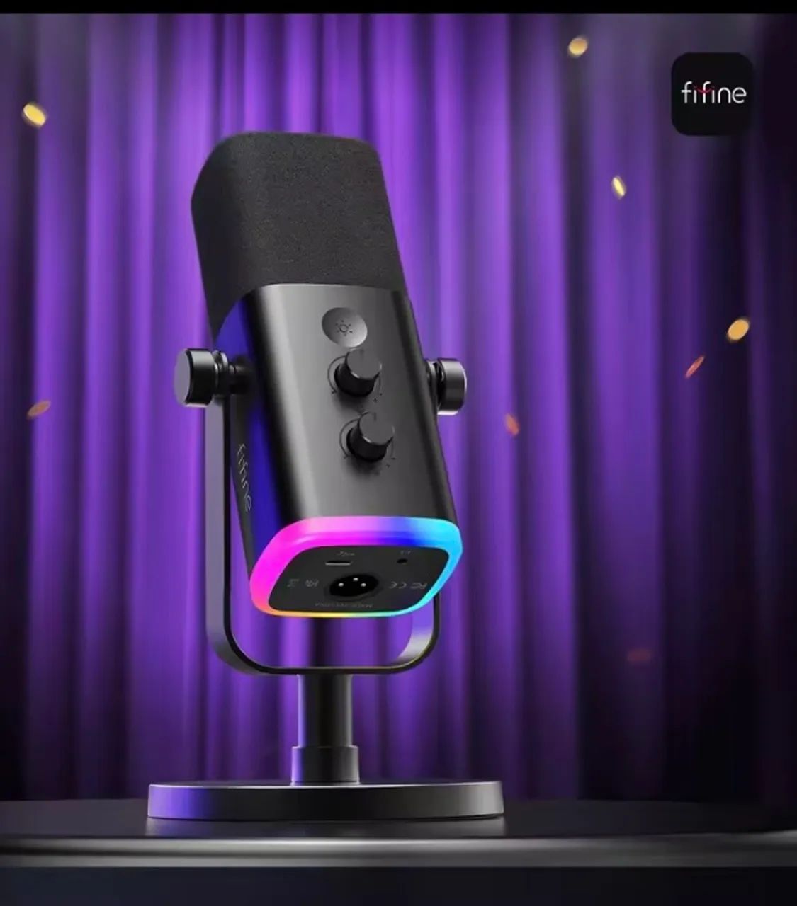 Microfone Fifine AM8 USB/XLR RGB
