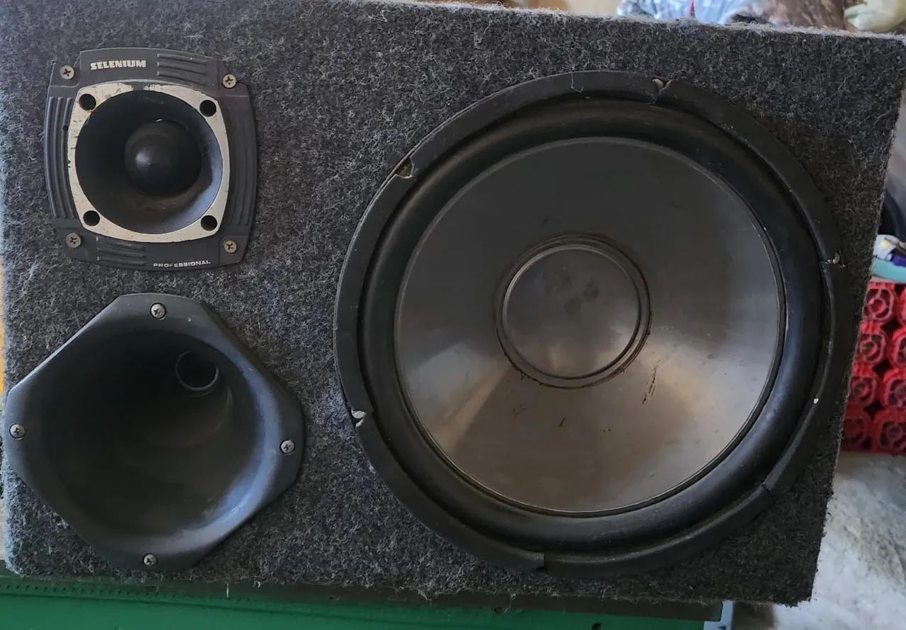 Caixa de Som Trio Selenium com amplificador
