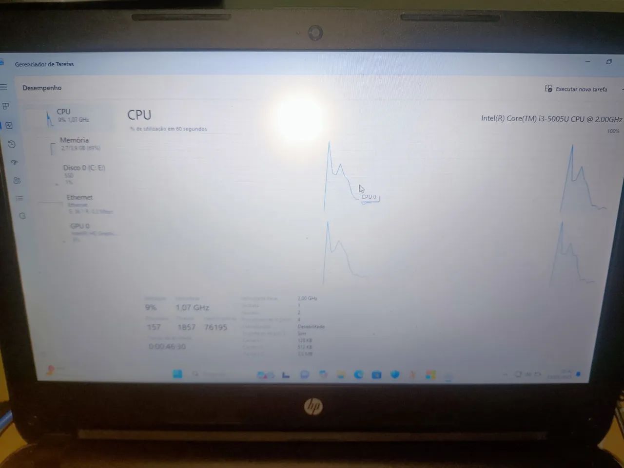 Notebook HP Intel Core i3 5 geração 4gb ram SSD impecável  - Foto 3