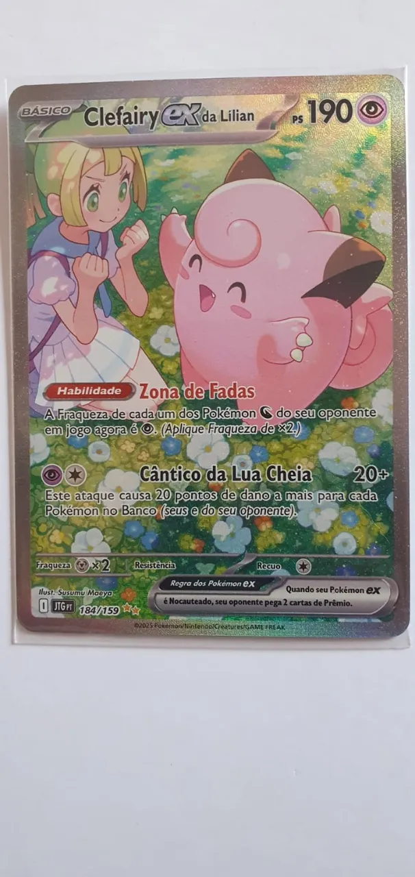 Clefairy Ex da Lilian - Carta Pokemon TCG