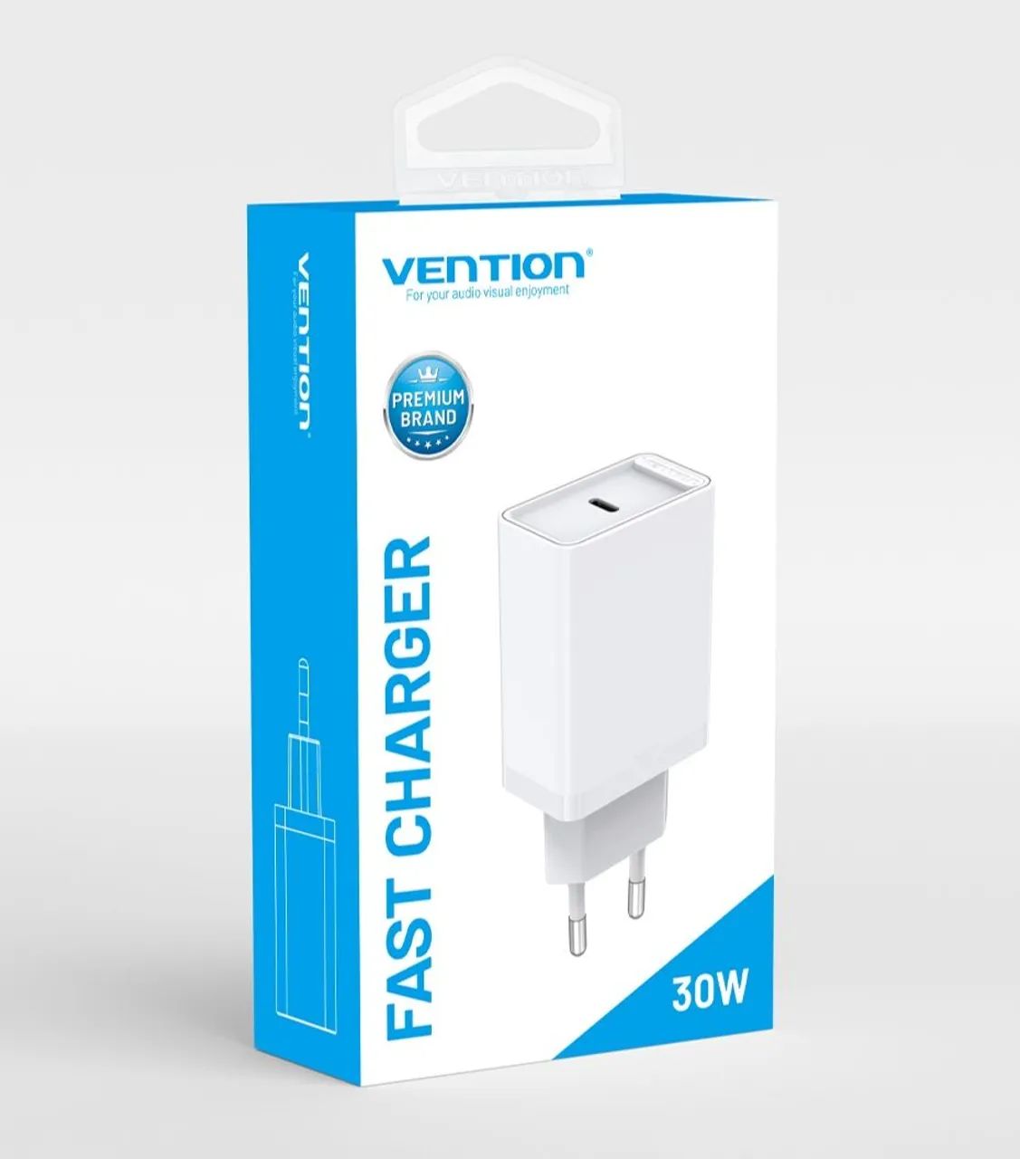 Carregador Vention USB C 33W com Cabo Tip C - Foto 2