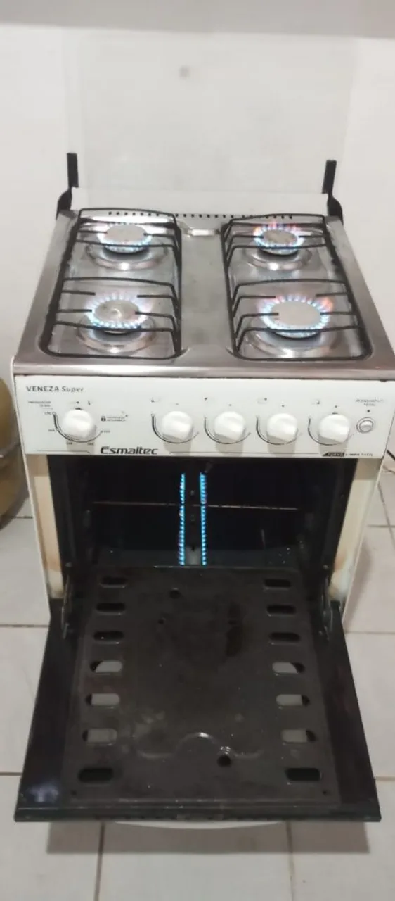 ENTREGO, Fogão 4 Bocas Esmaltec semi novo