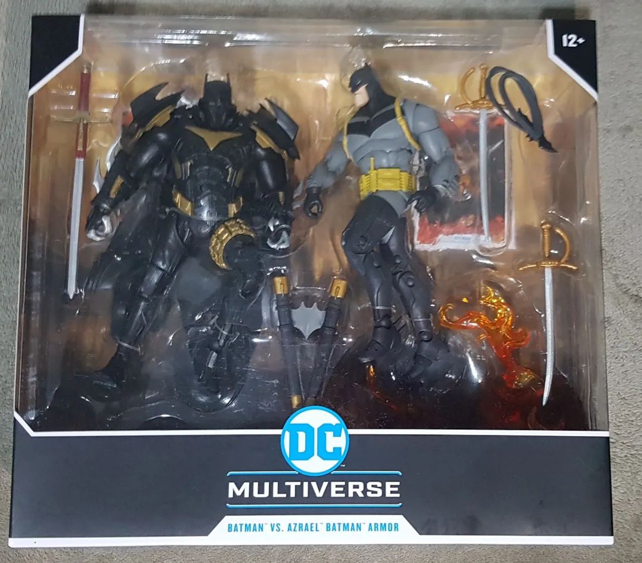 Batman vs Azrael Batman Armor DC Multiverse