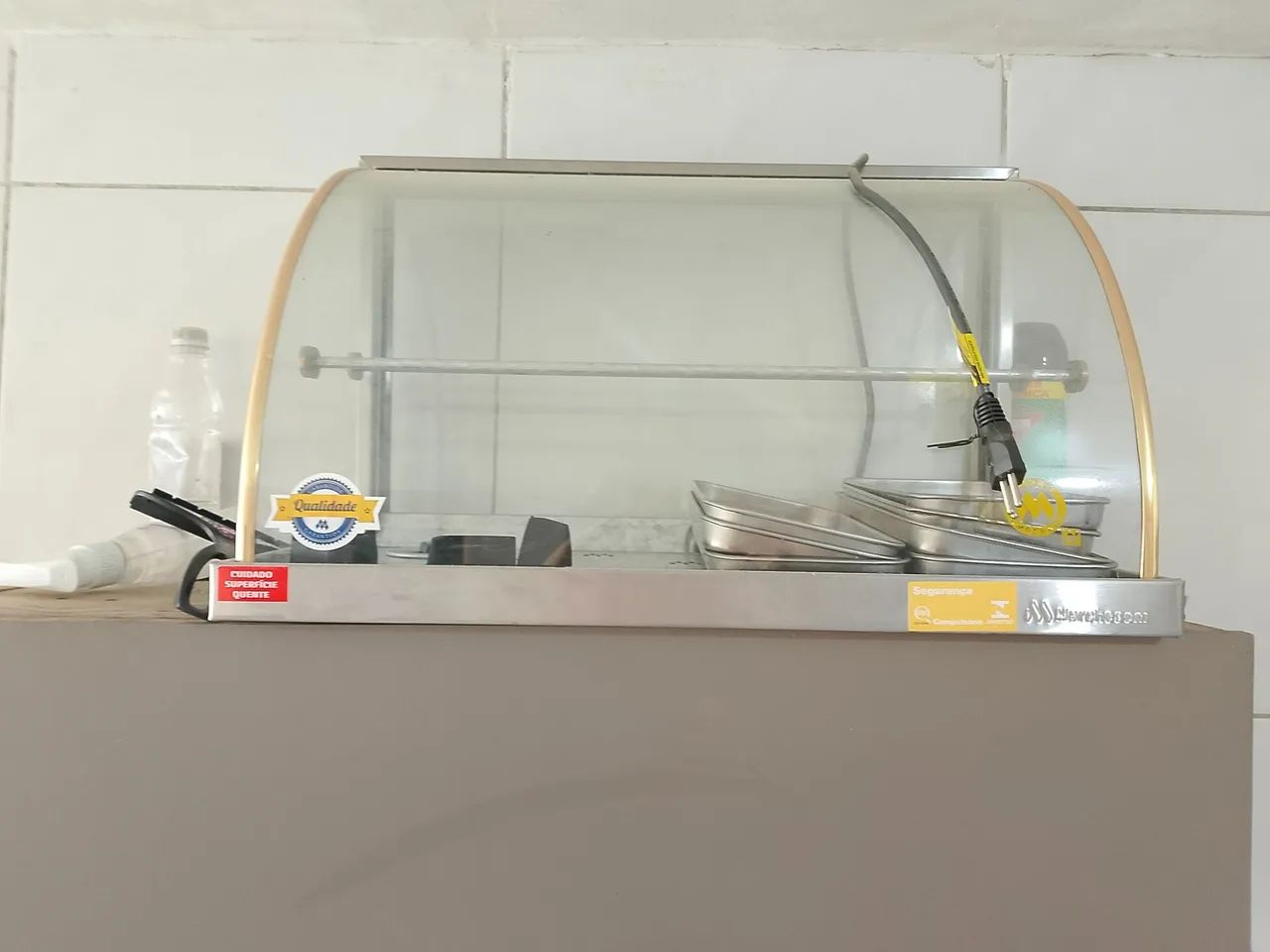 Estufa quente para salgados 