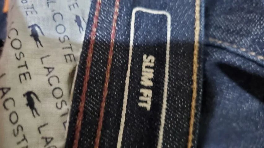 Calça Jeans Lacoste semi-nova Slim Fit tam 40 - Foto 3