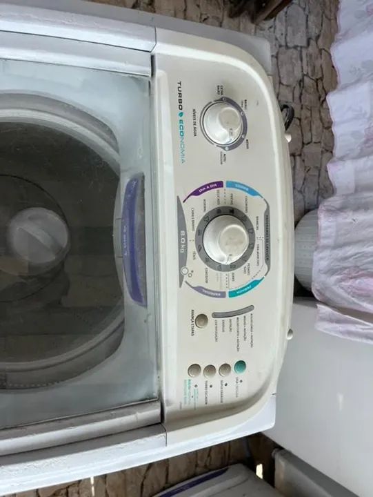 Vendo máquina de lavar roupa 8,5 Eletrolux usada com marca de uso preço 450  - Foto 5