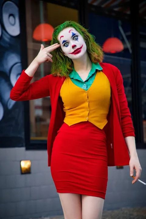 Fantasia coringa lady Joker