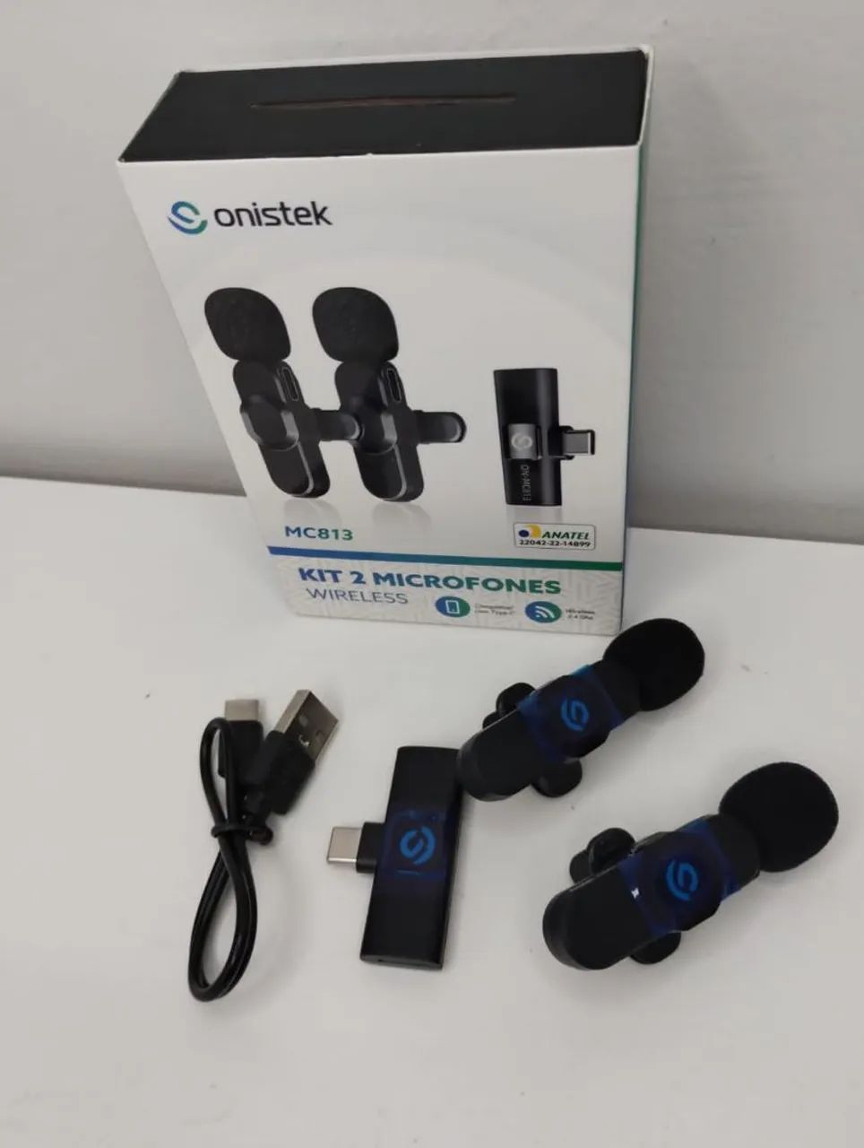 Microfone Lapela Sem Fio para Celular e Computador - Foto 4